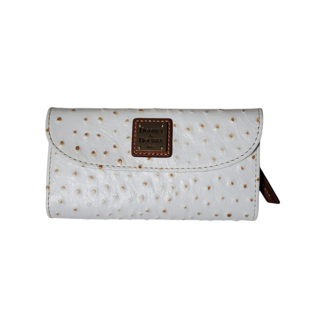Dooney & Bourke White Ostrich Wallet